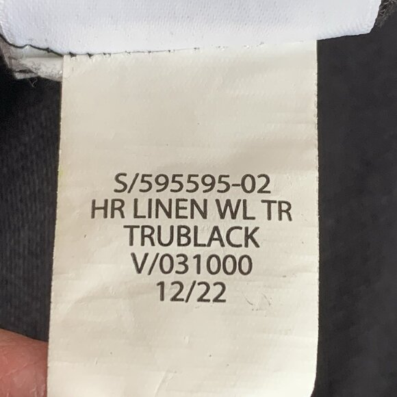 Gap Linen Blend Wide Leg Pants Womens 18 Plus Black Pockets Office Flowy Matrix - Picture 7 of 8